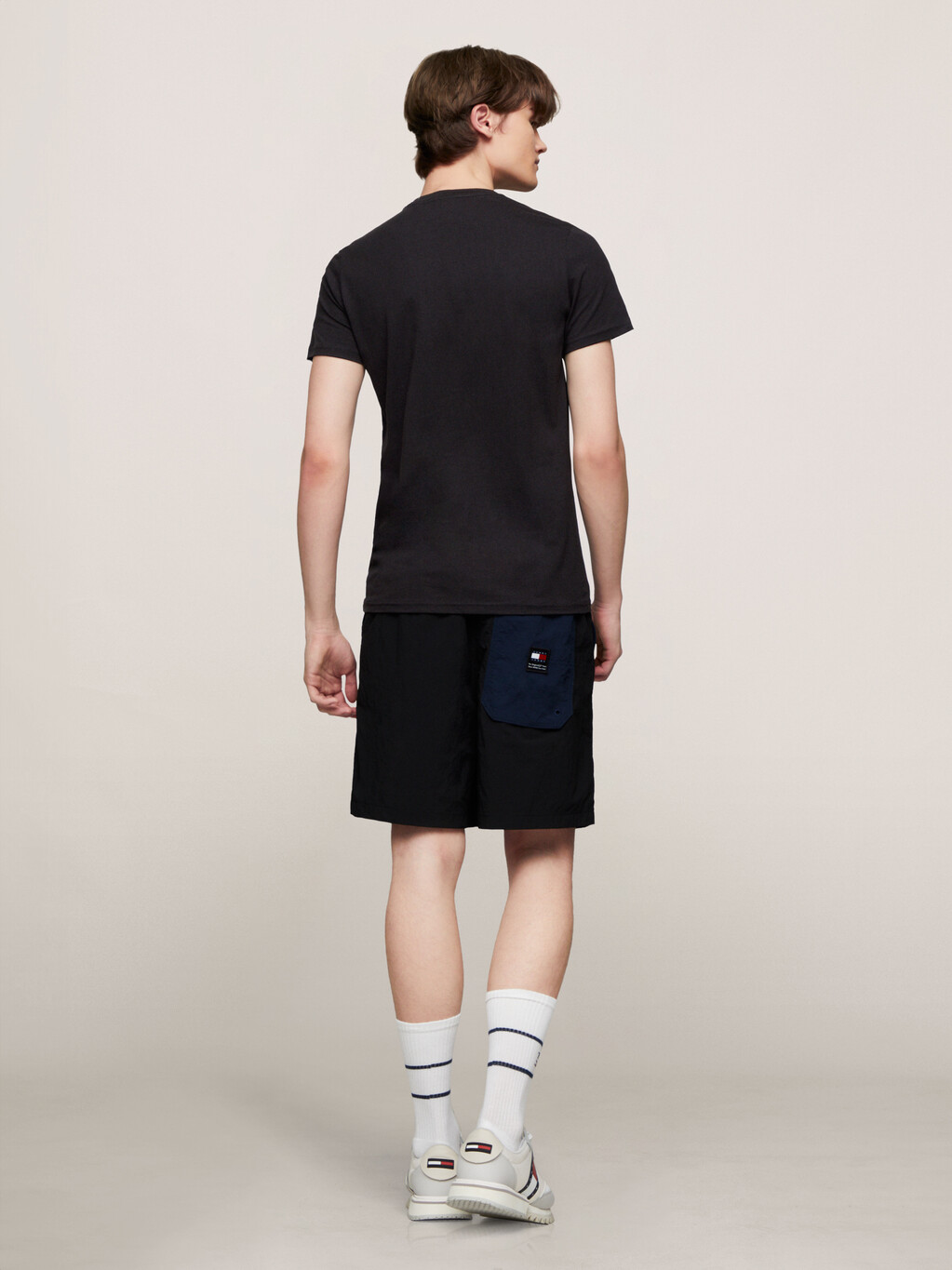 Tommy Flock Logo T-Shirt, Black, hi-res