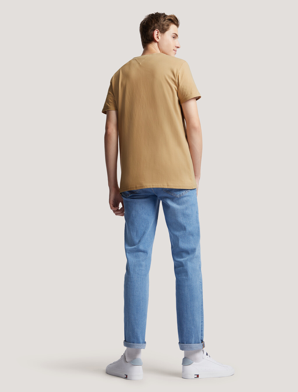 Flag Embroidery Regular Fit T-Shirt, Tawny Sand, hi-res