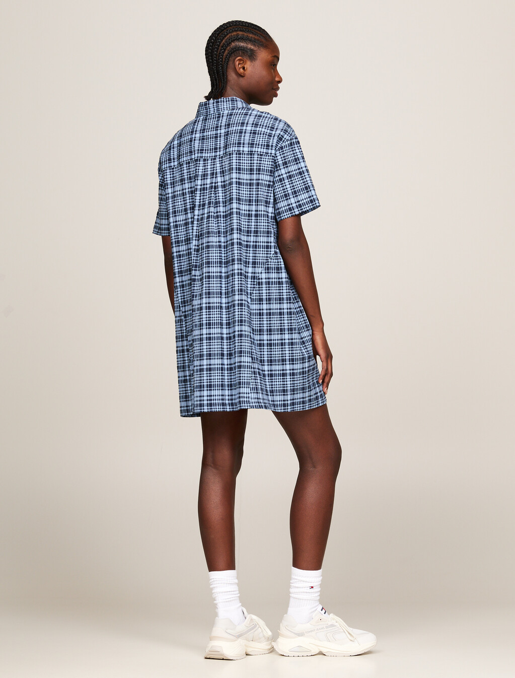 蘇格蘭格紋迷你襯衫洋裝, Tartan Check, hi-res