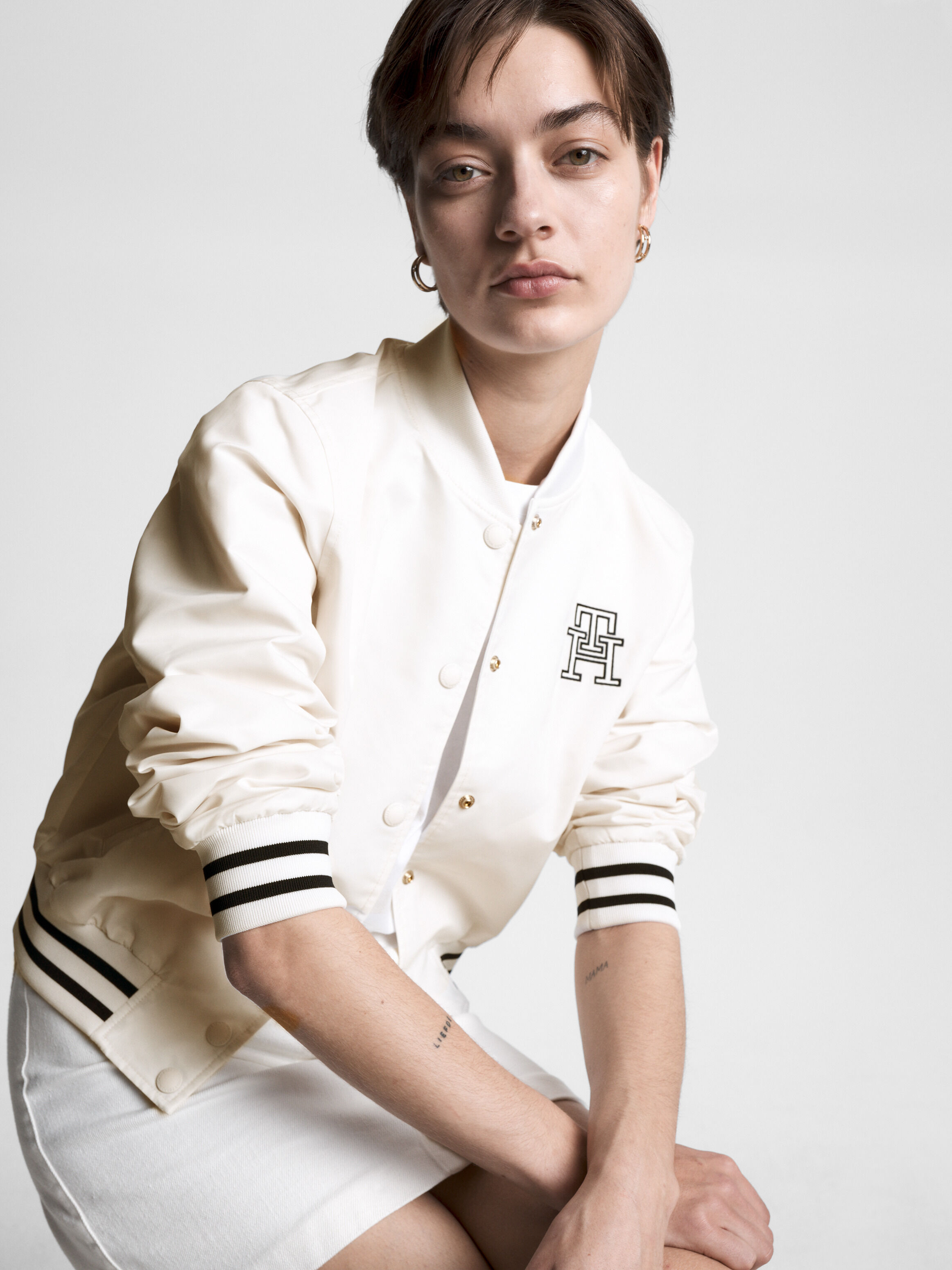 Varsity Logo Bomber Jacket Tommy Hilfiger Taiwan