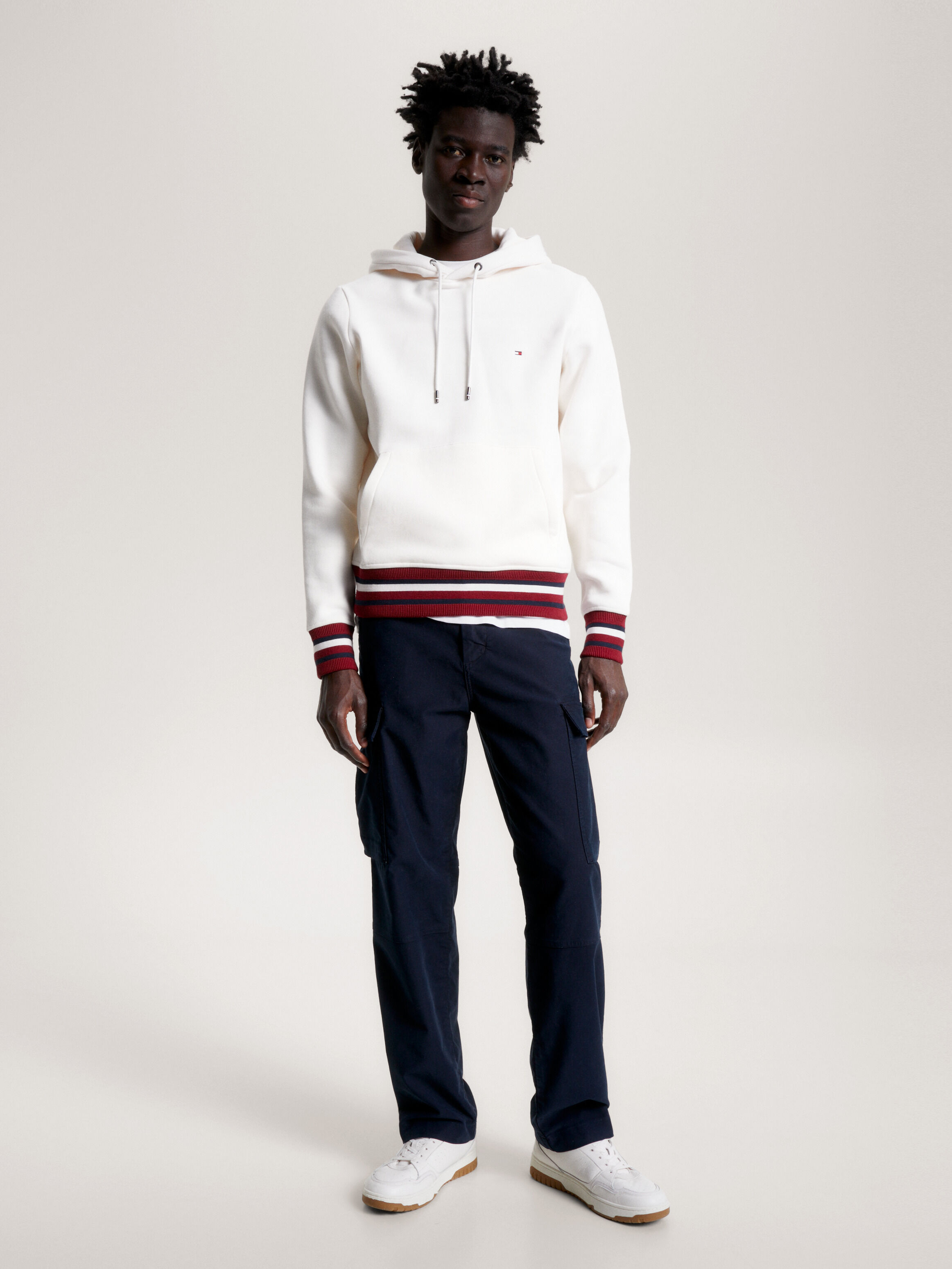 Tommy hilfiger eco clearance fresh modern stripe hoodie
