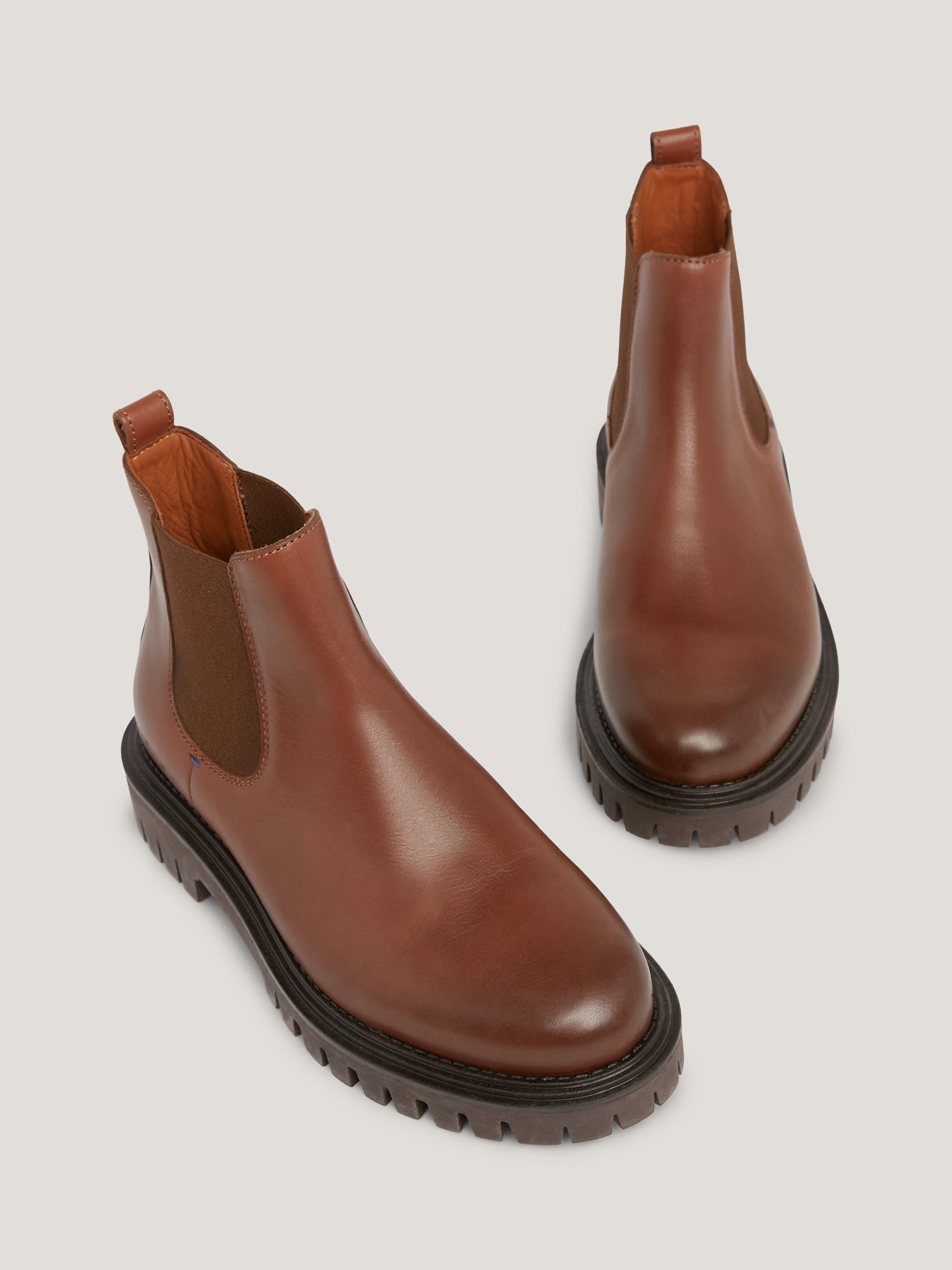 Premium Leather Cleat Chelsea Boots Tommy Hilfiger Taiwan