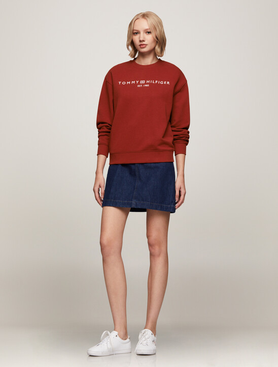 Monogram Cropped Sweatshirt
