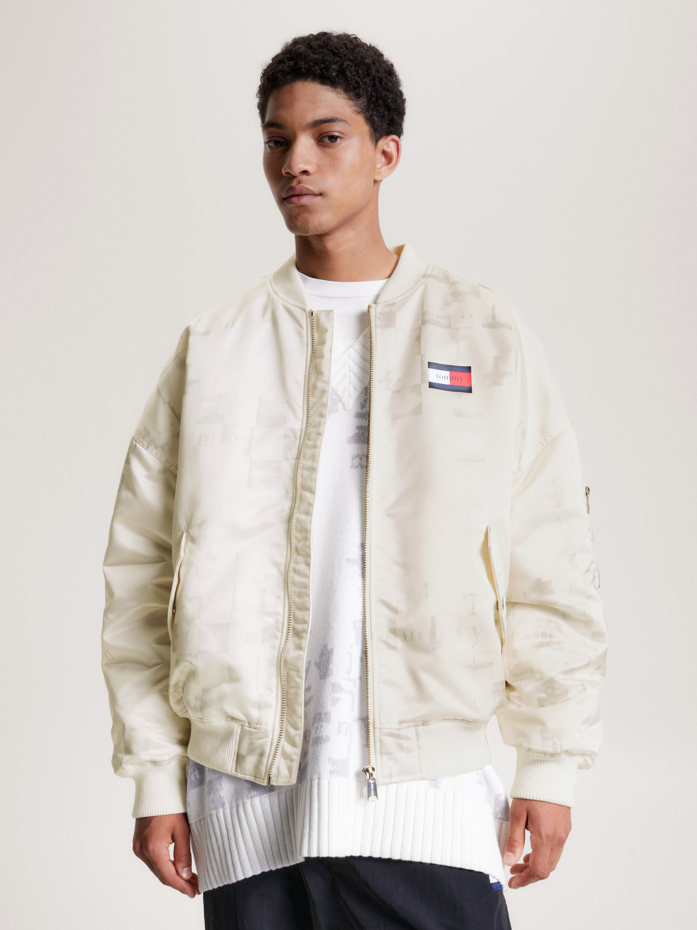 Tommy jeans down puffer jacket detachable hood in green store