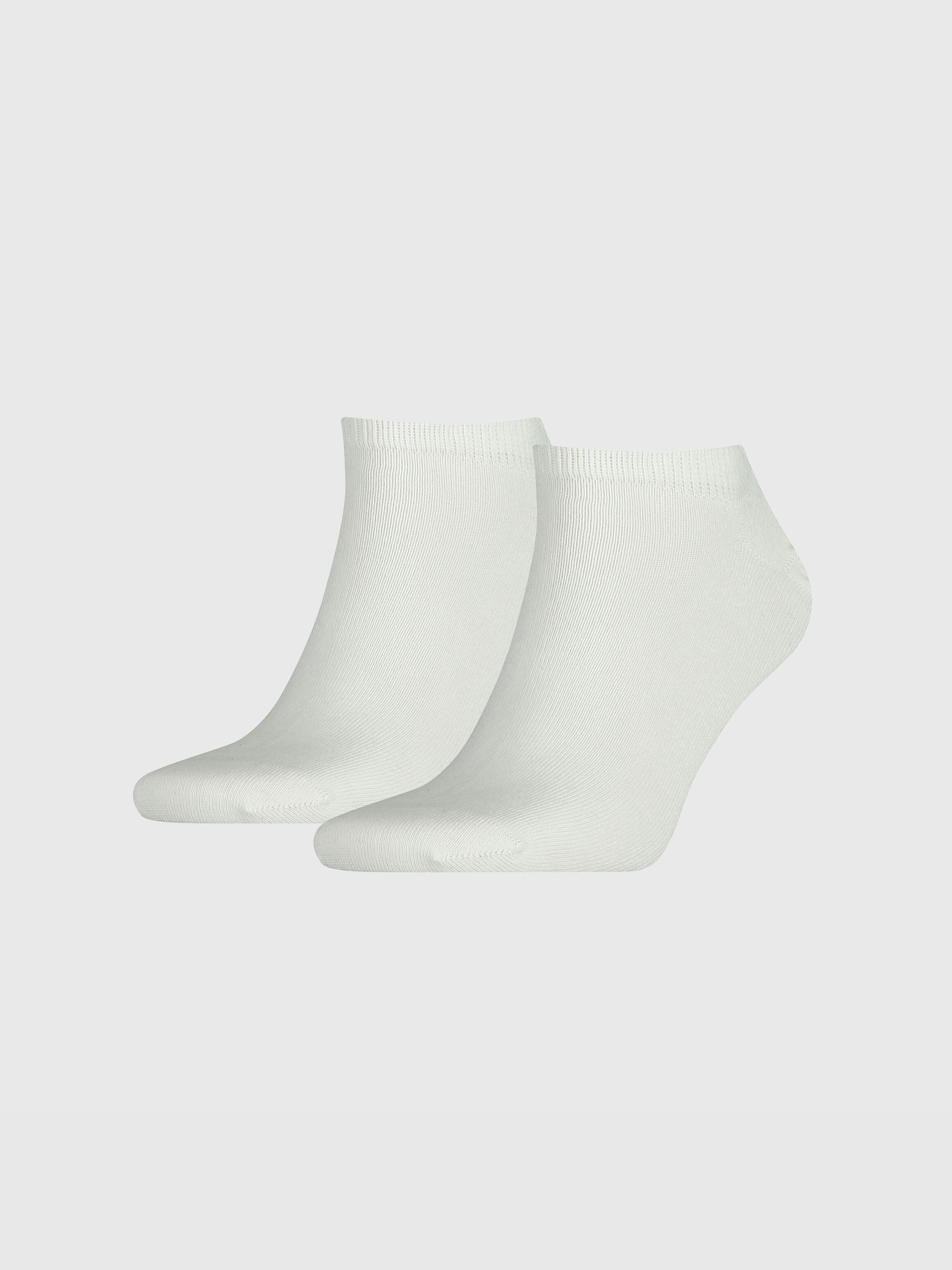2 對裝純色運動鞋型船襪 white