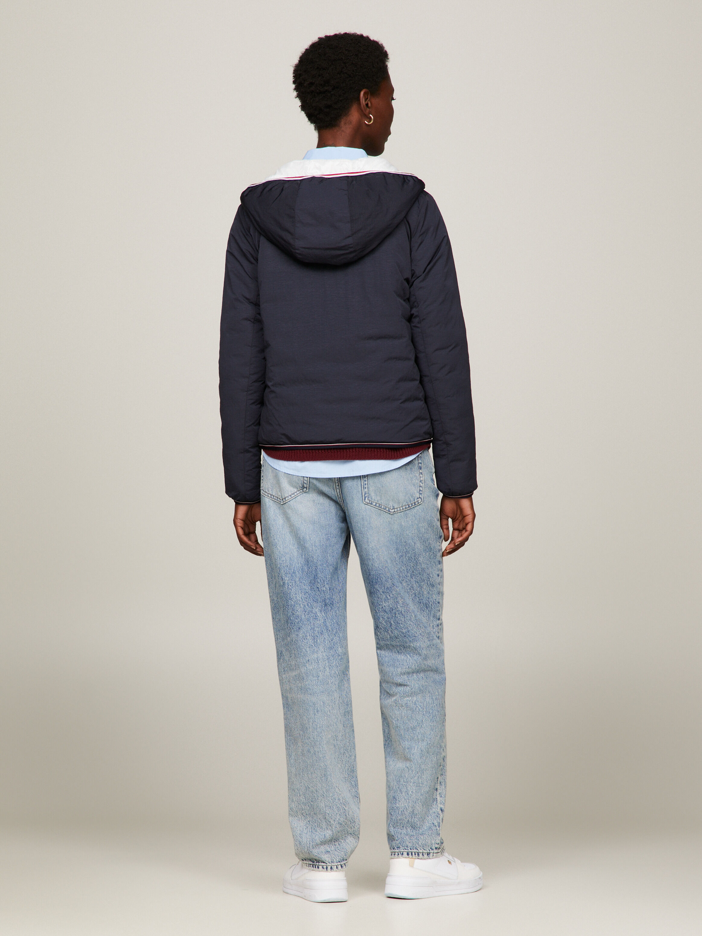 Tommy hilfiger reversible best sale nylon down jacket