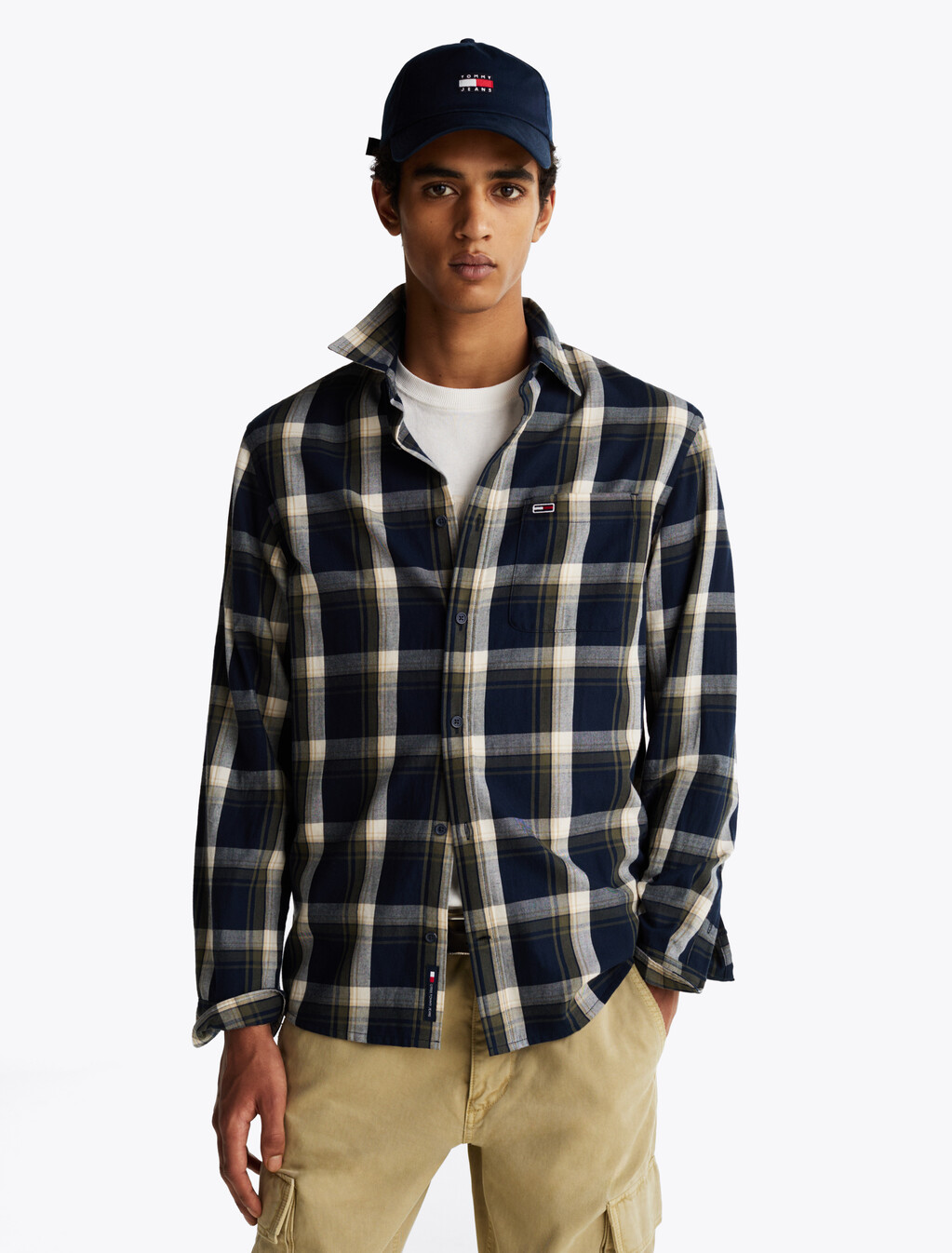 Check Flannel Shirt, Dark Night Navy Check, hi-res