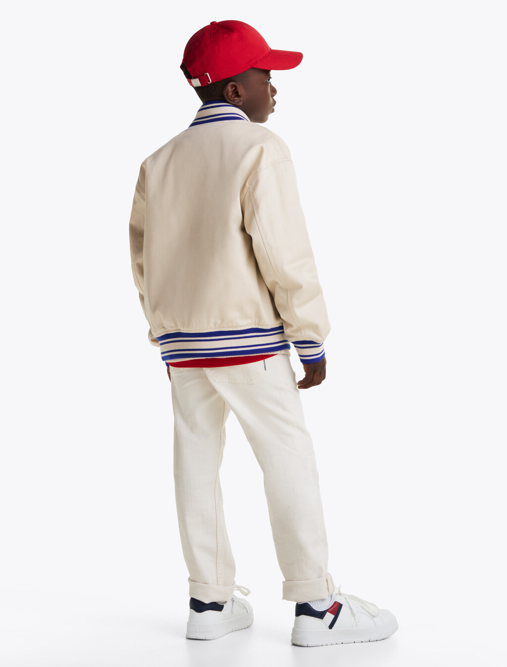 棒球風斜紋飛行員外套, Classic Beige, hi-res