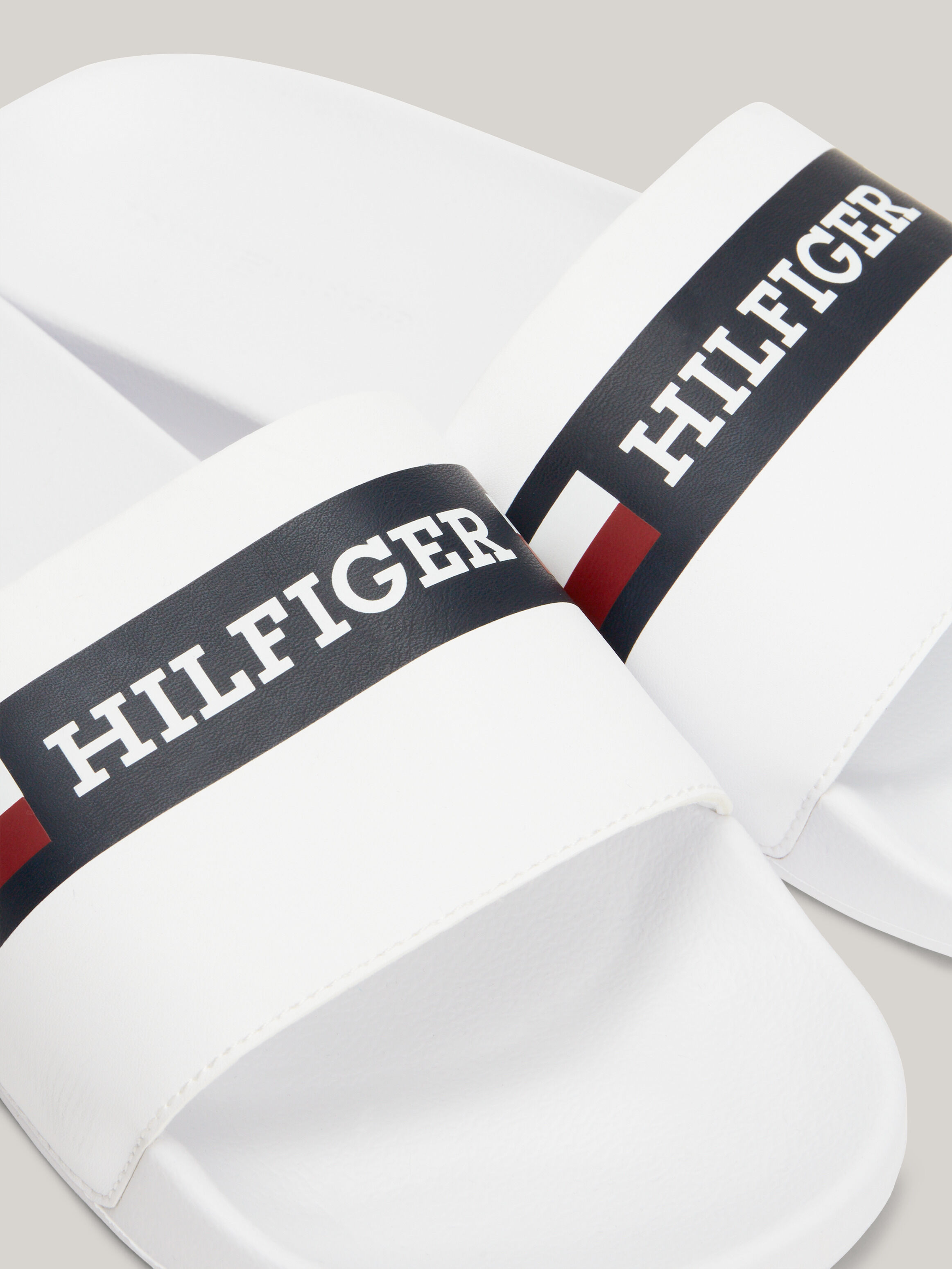 Signature Hilfiger Monotype Pool Slides natural Tommy Hilfiger
