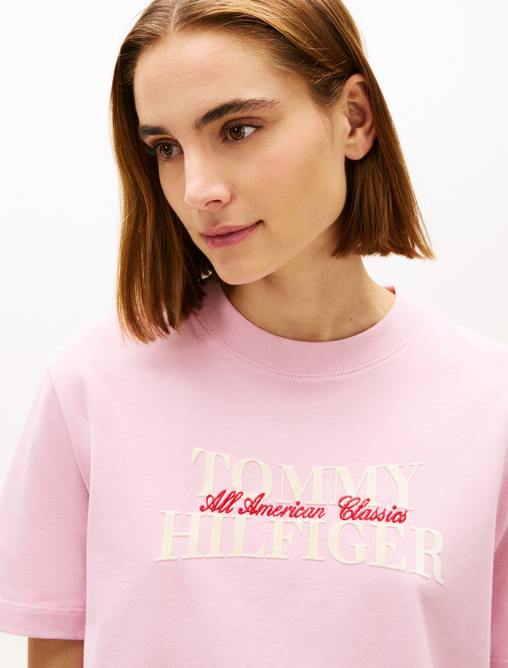Classic Flock Logo Relaxed T-Shirt, Bonita Pink, hi-res