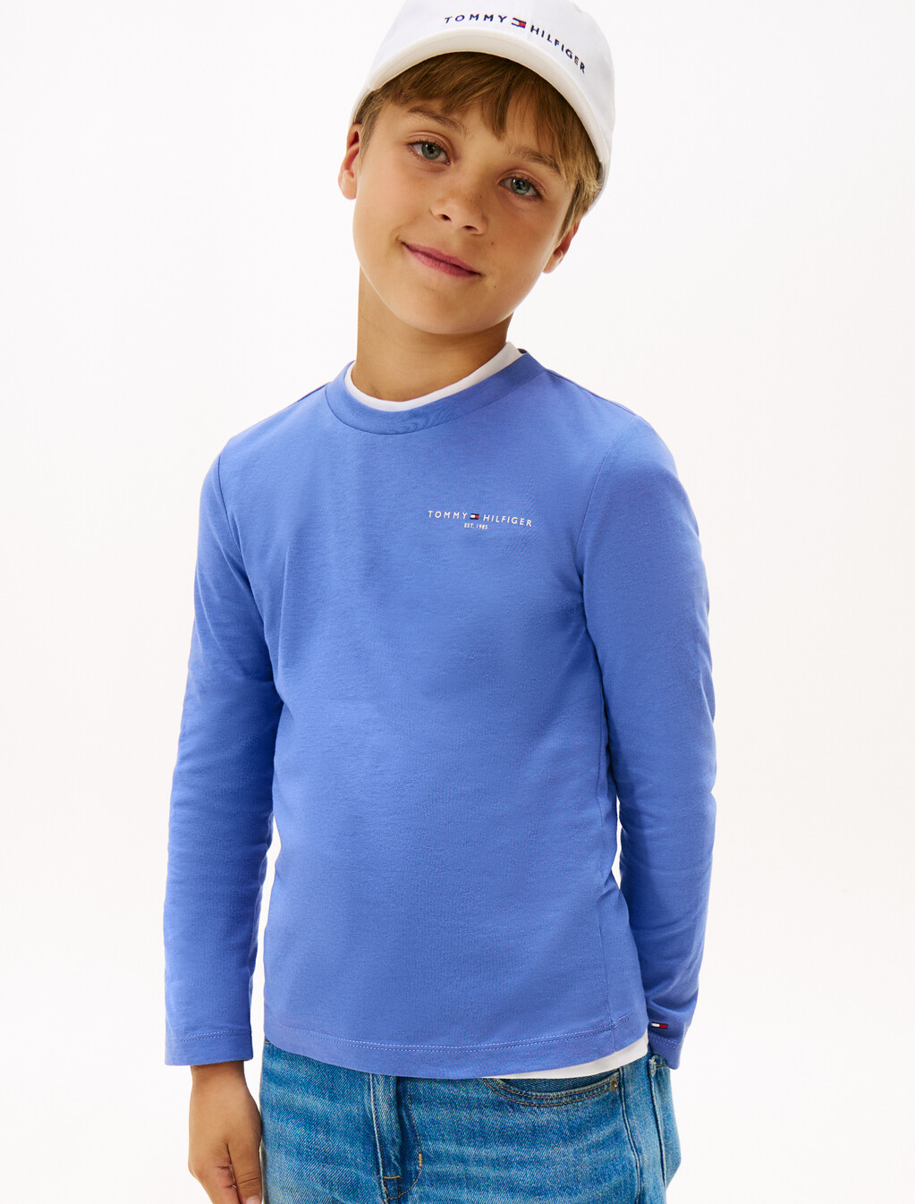 Regular Fit Long Sleeve T-Shirt, Soft Sapphire, hi-res