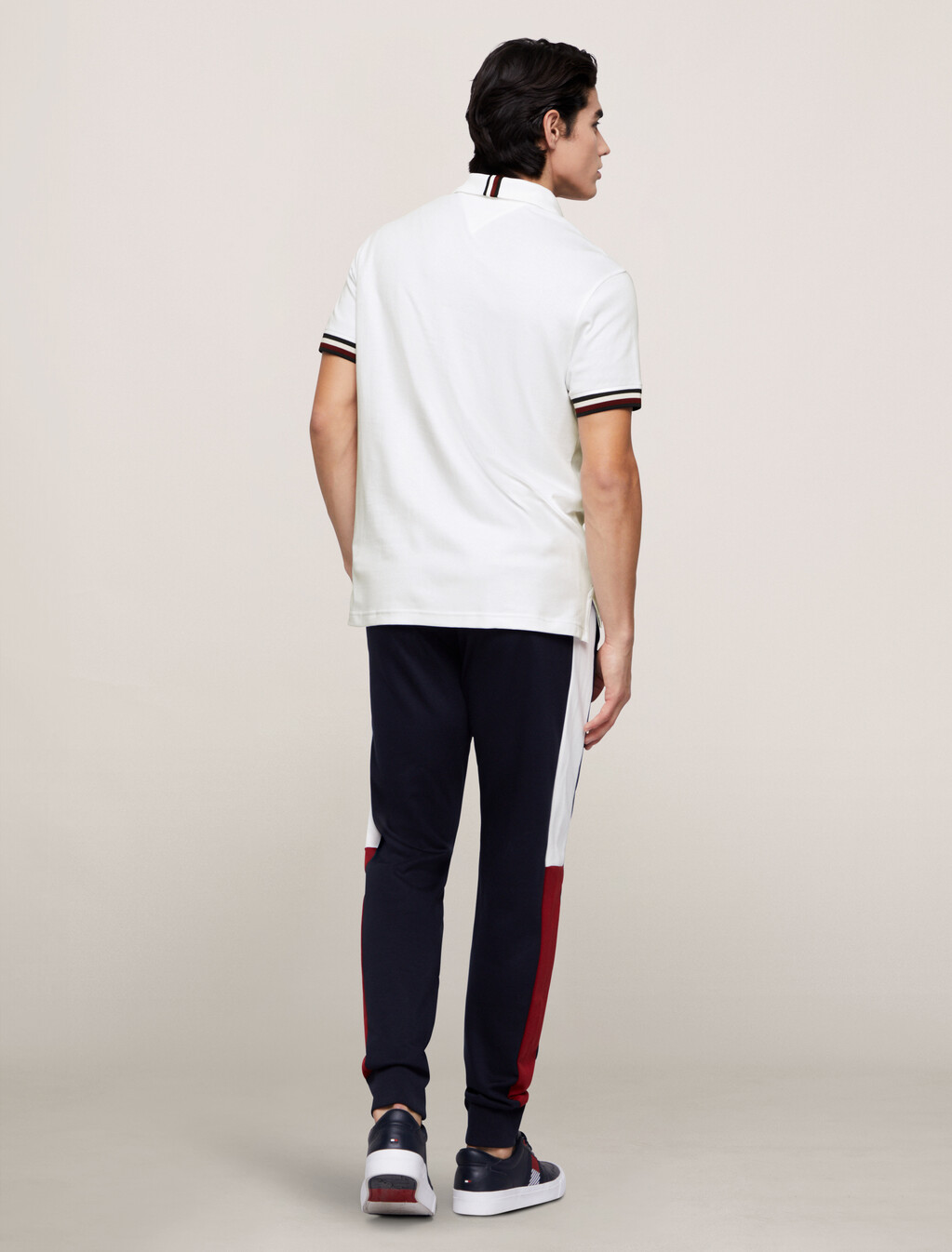 Tommy Hilfiger徽章Polo恤, White, hi-res
