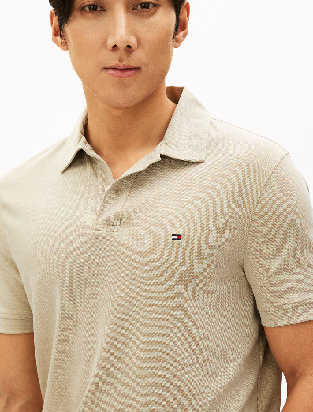 Performance Oxford Polo, Sandalwood / White, hi-res
