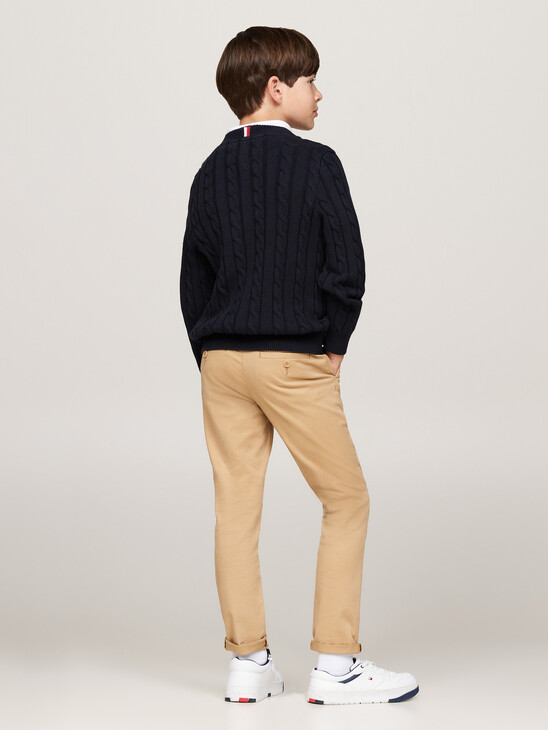 Cable Knit Crew Neck Jumper