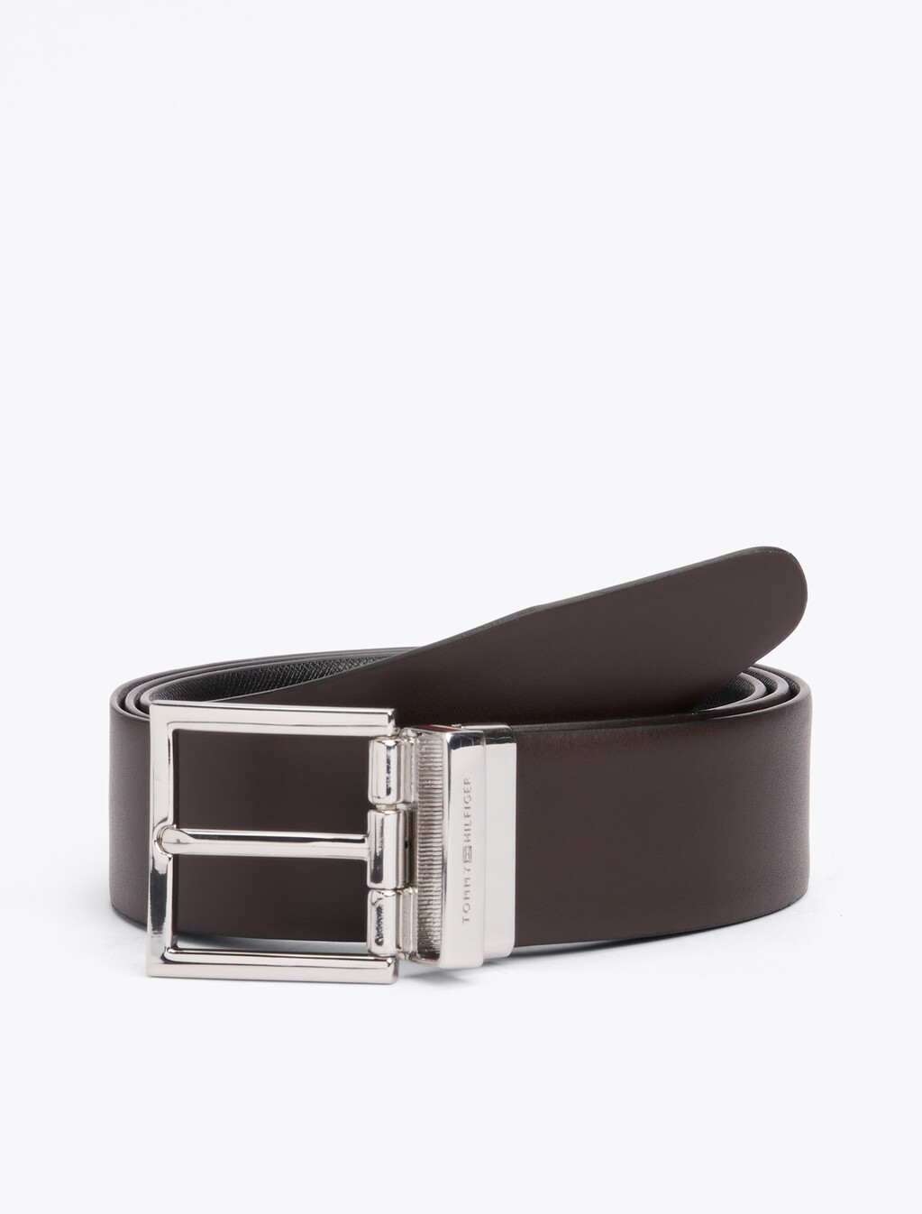 TH Business Reversible Leather Belt, Coffee Bean / Black, hi-res