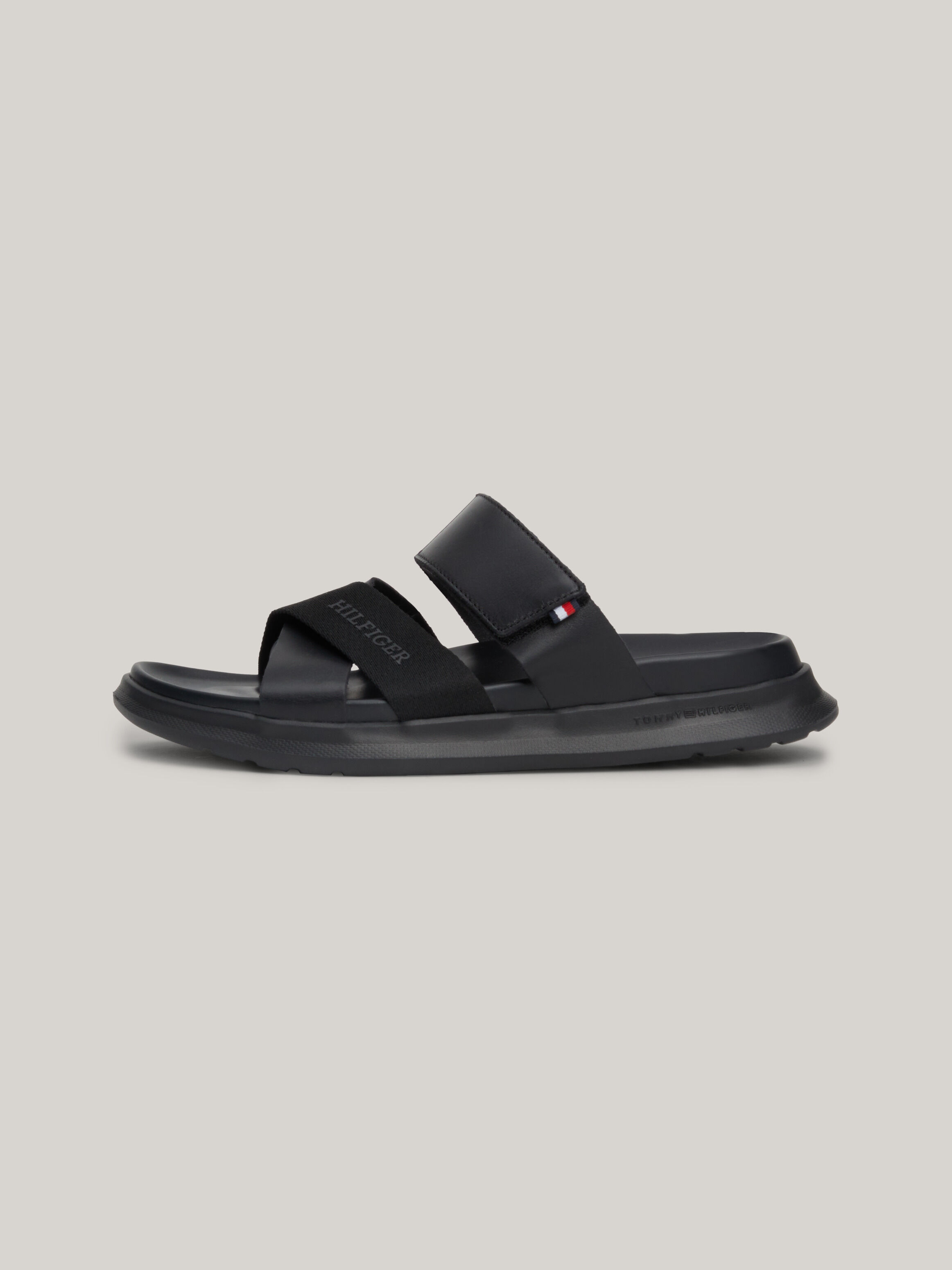 Crossover Strap Leather Sandals