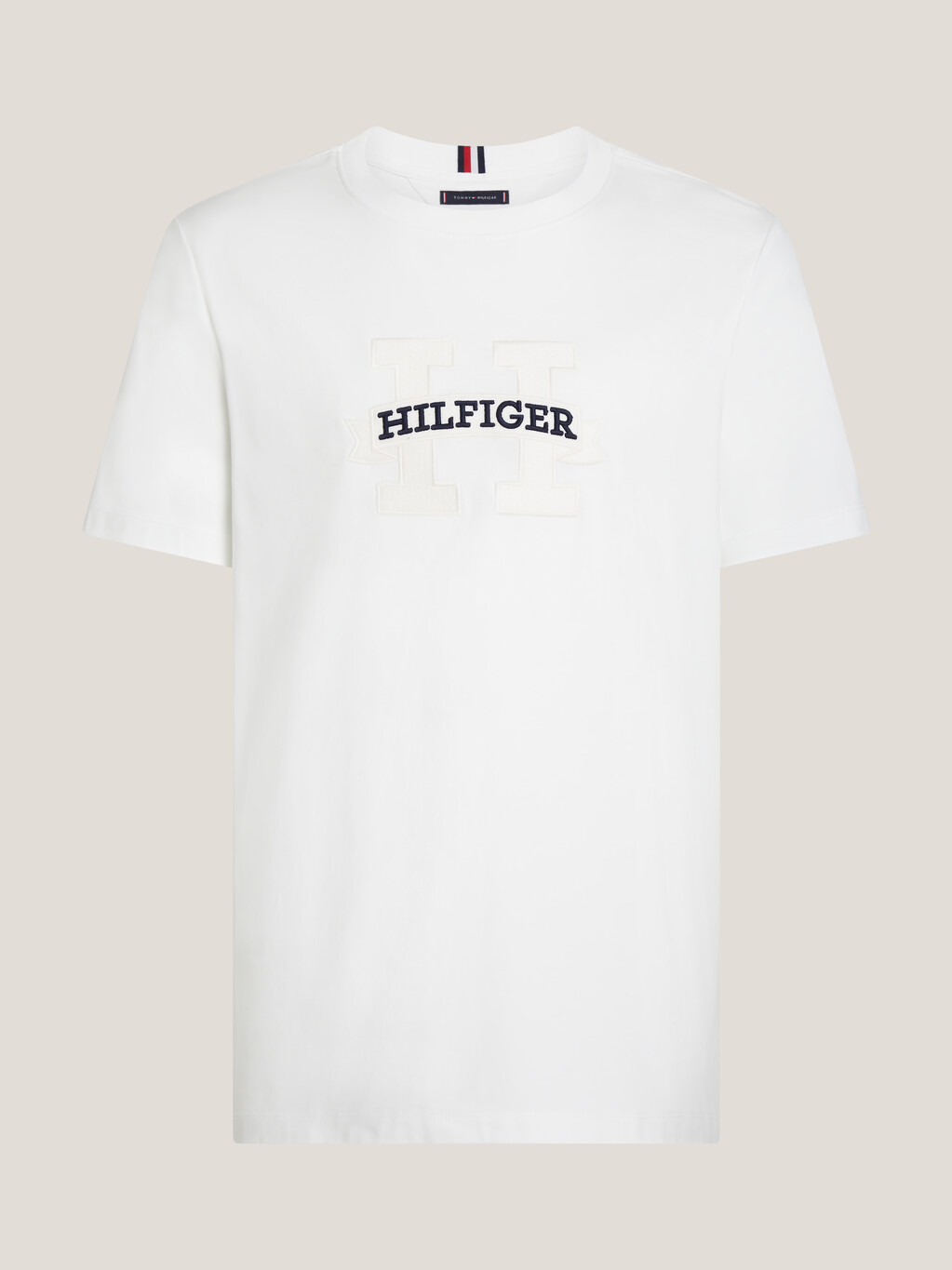 Hilfiger Scroll Logo Graphic T-Shirt, White, hi-res