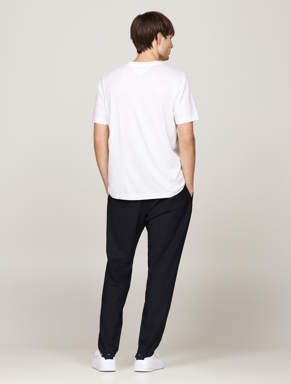 Chest Logo Insert T-Shirt, White, hi-res