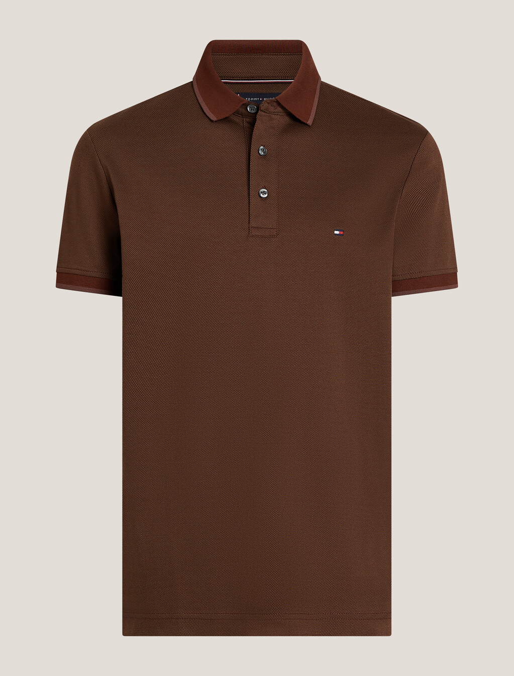 雙面針織 Polo 衫, Rich Mocha / Army Green, hi-res