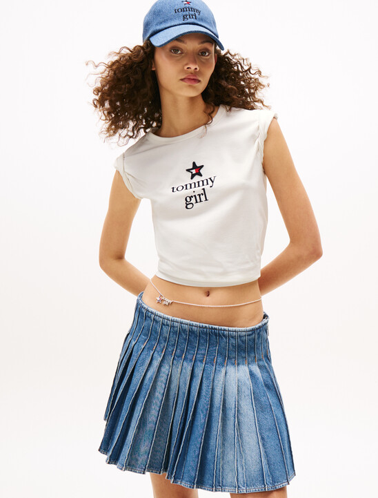 Tommy Girl 印花圖案標準版型 T 恤