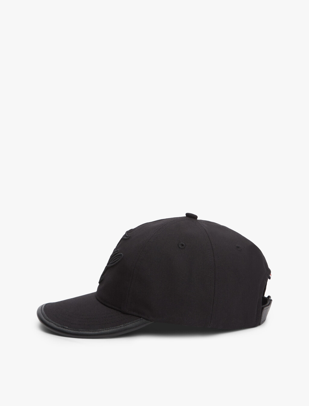 Logo Embroidery Five-Panel Baseball Cap, Black, hi-res