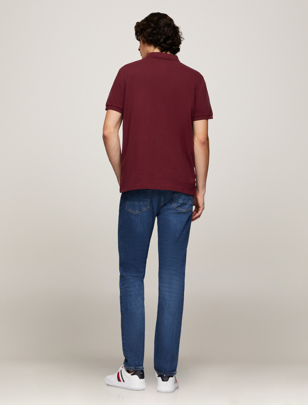 Shadow Global Stripe Regular Polo, Deep Rouge, hi-res
