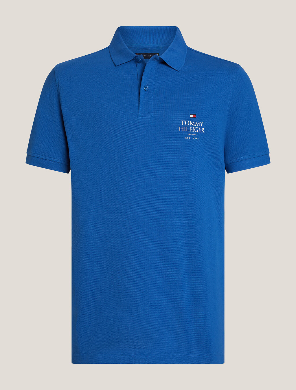 Organic Cotton Logo Polo, Monochrome Blue, hi-res