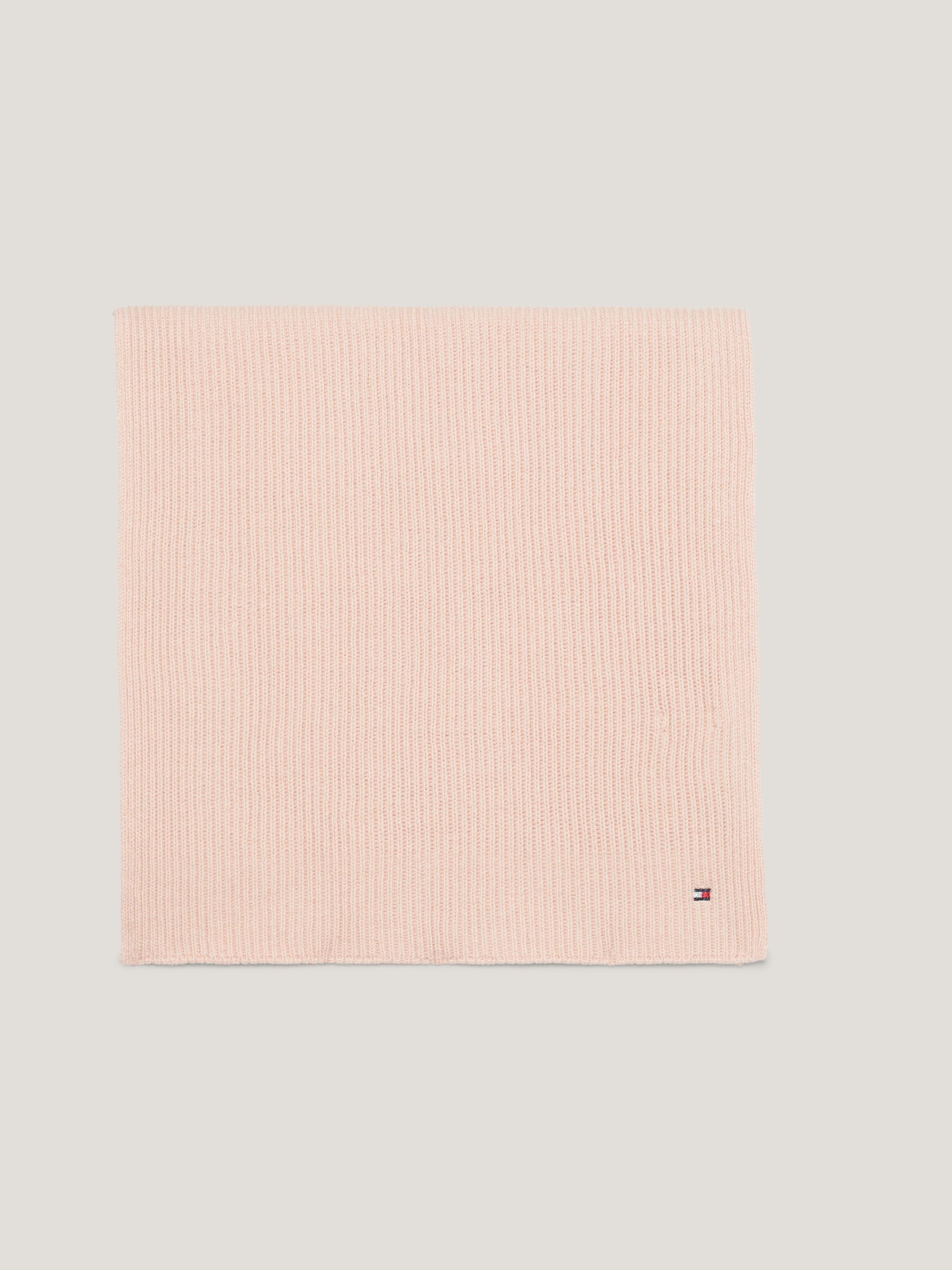 Essential 旗幟羅紋圍巾 Sepia Pink