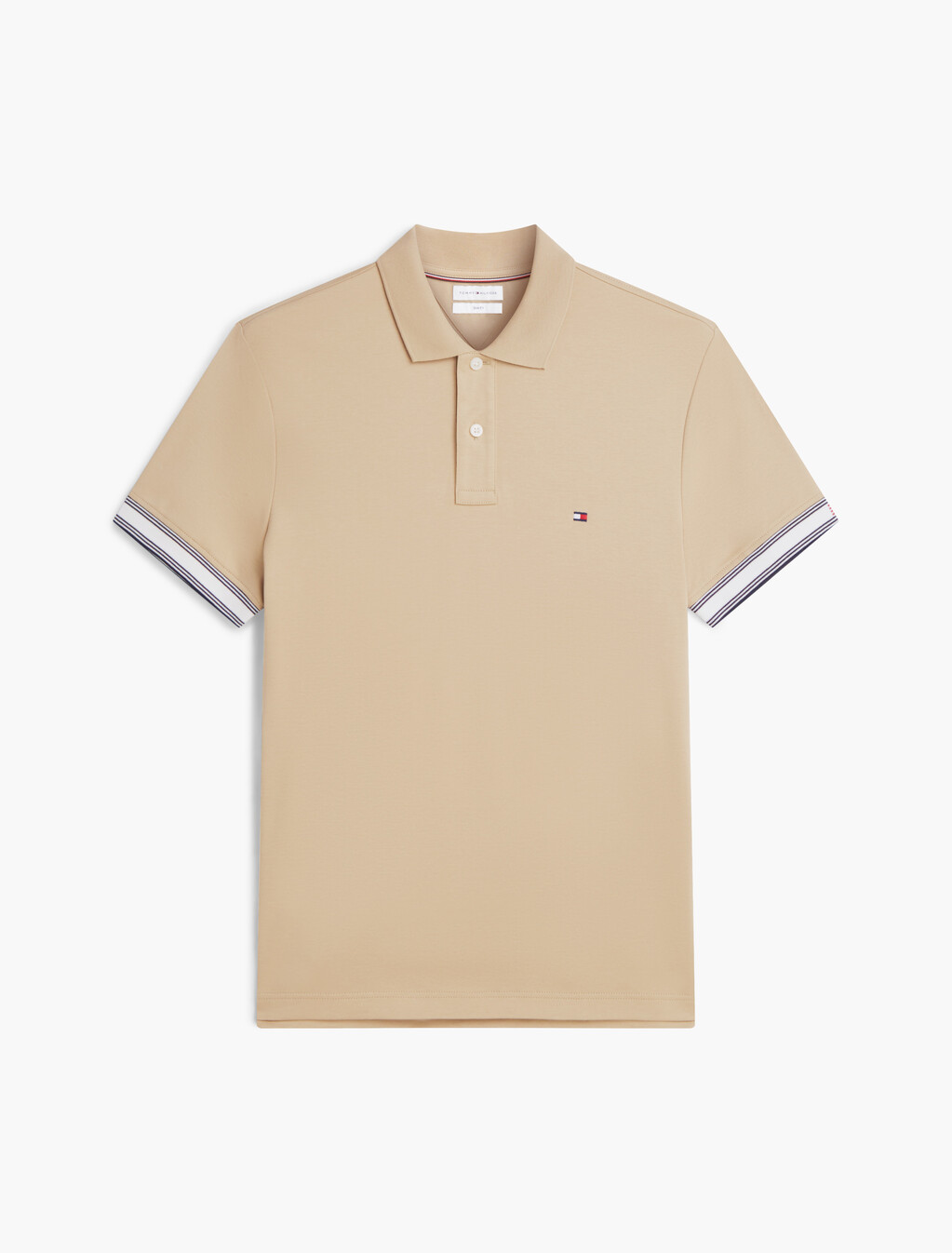 Slim Fit Fluid Cotton Polo Shirt, Batique Khaki, hi-res