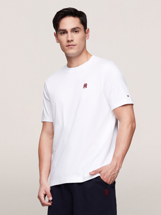 TH Monogram Interlock Cotton T-Shirt