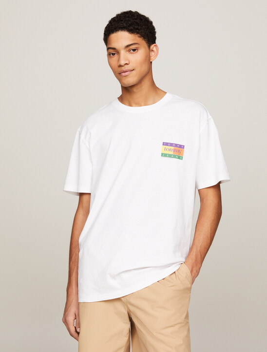 Oversized Serif Flag Back Logo T-Shirt