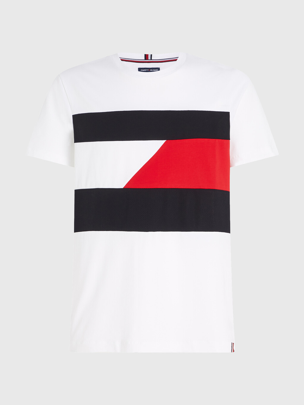 Sport Colour-Blocked Panel T-Shirt, Th Optic White, hi-res