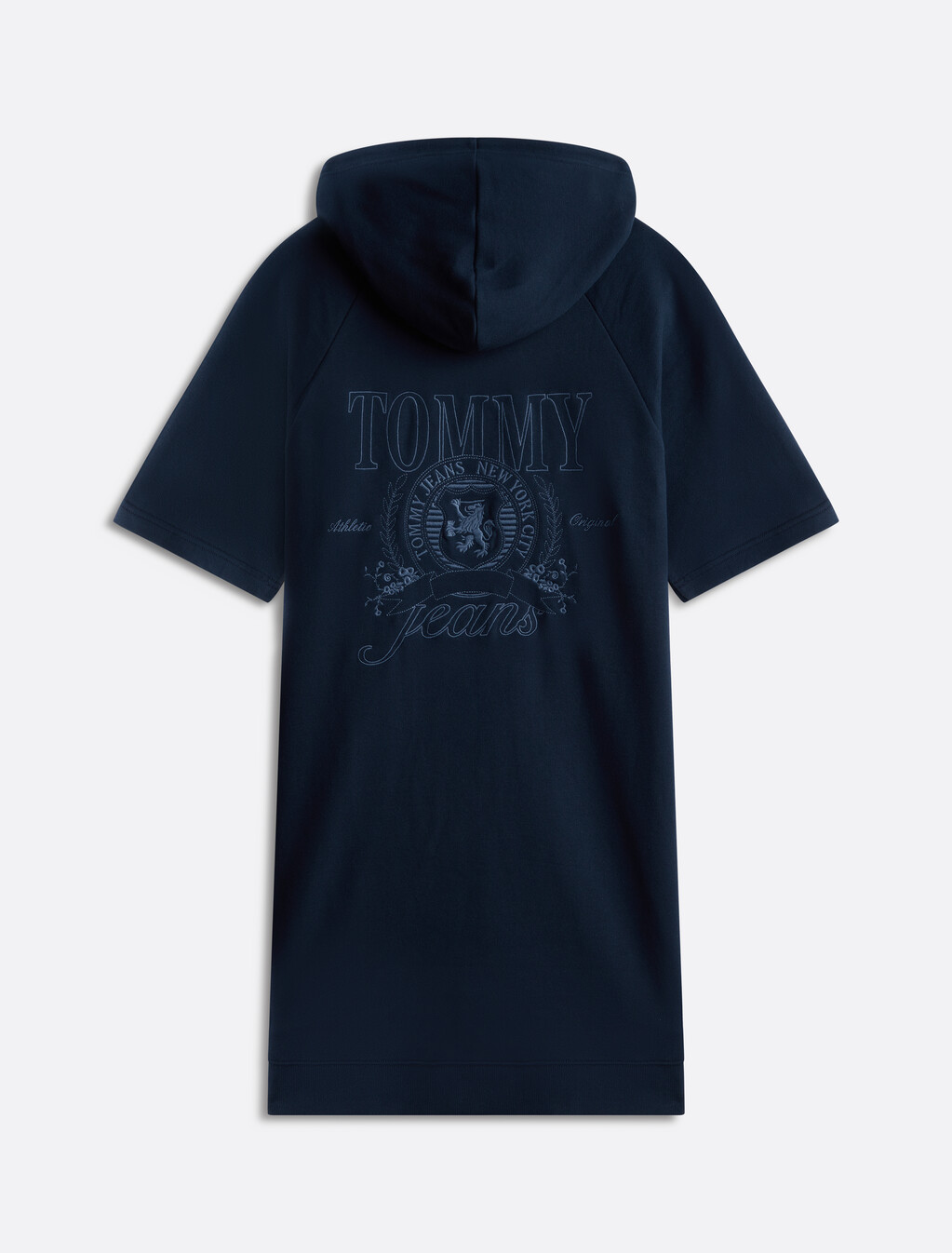 Crest Hoodie Dress, Dark Night Navy, hi-res