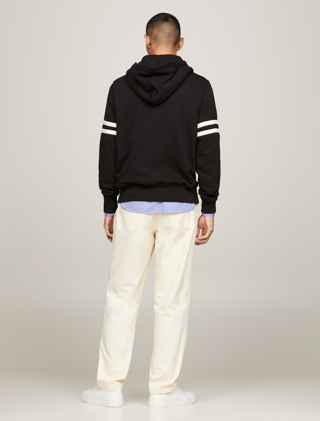 Hilfiger Monotype Brushed Fleece Hoody, Black, hi-res