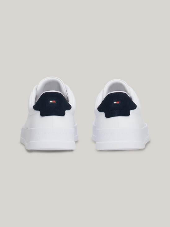 Pebble Grain Logo Court Trainers