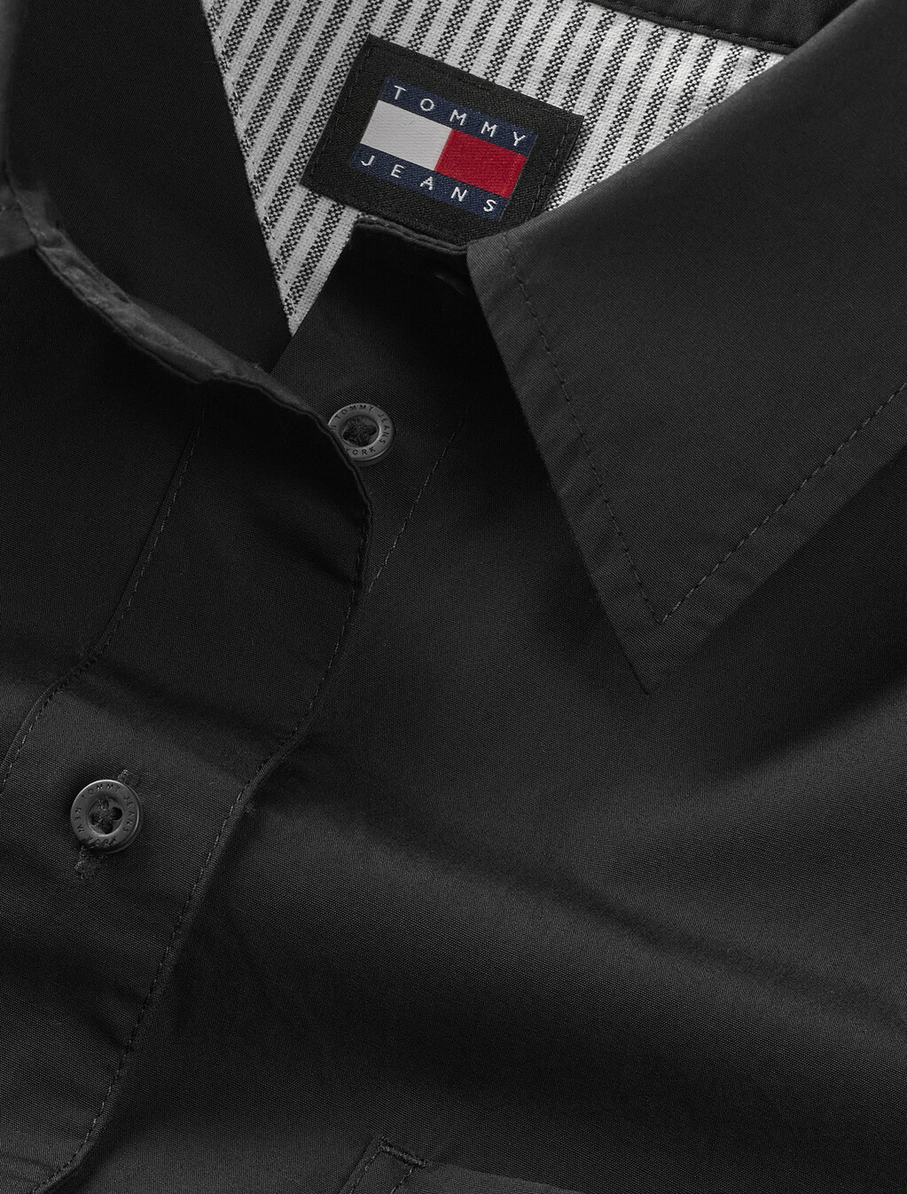 Logo外套式襯衫, Black, hi-res