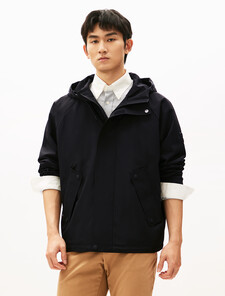 Technical Hooded Jacket, Black, hi-res