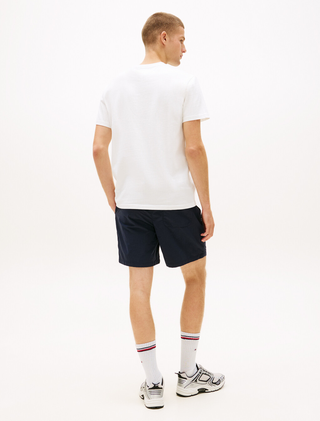 Linear Logo Short Sleeve T-Shirt, Ecru, hi-res