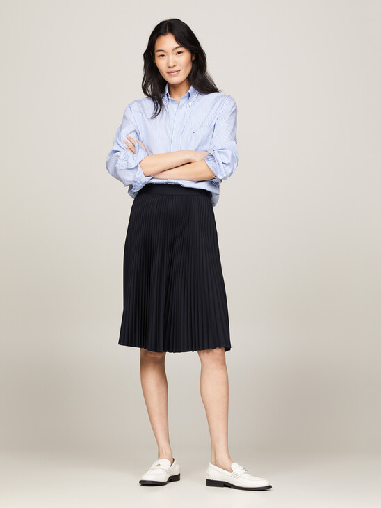 Pleated Midi Skirt