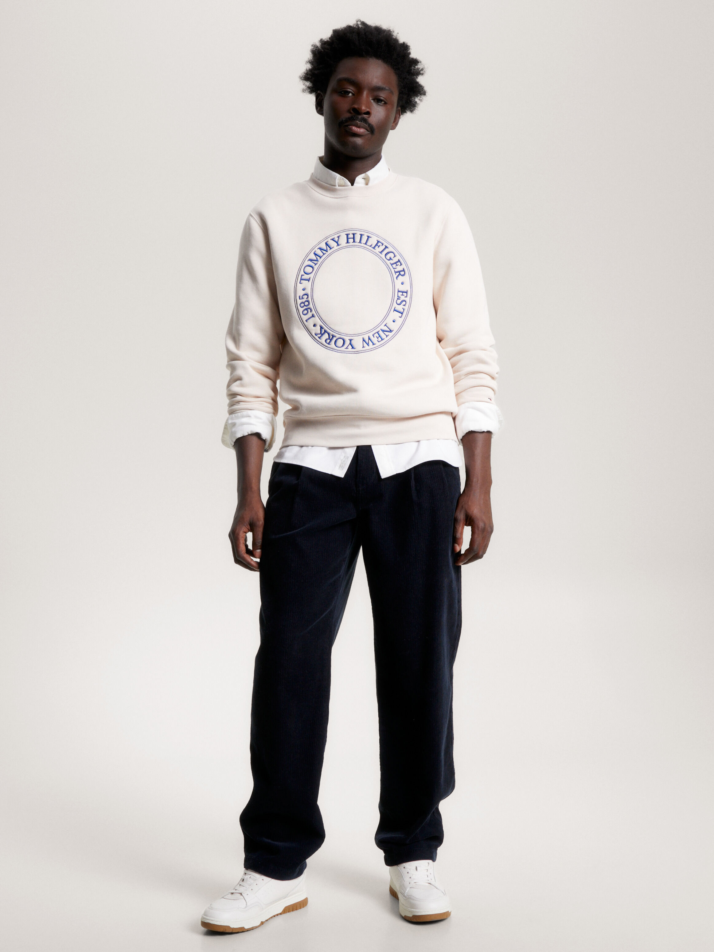 Tommy jeans rainbow embroidered crew neck sweatshirt shop