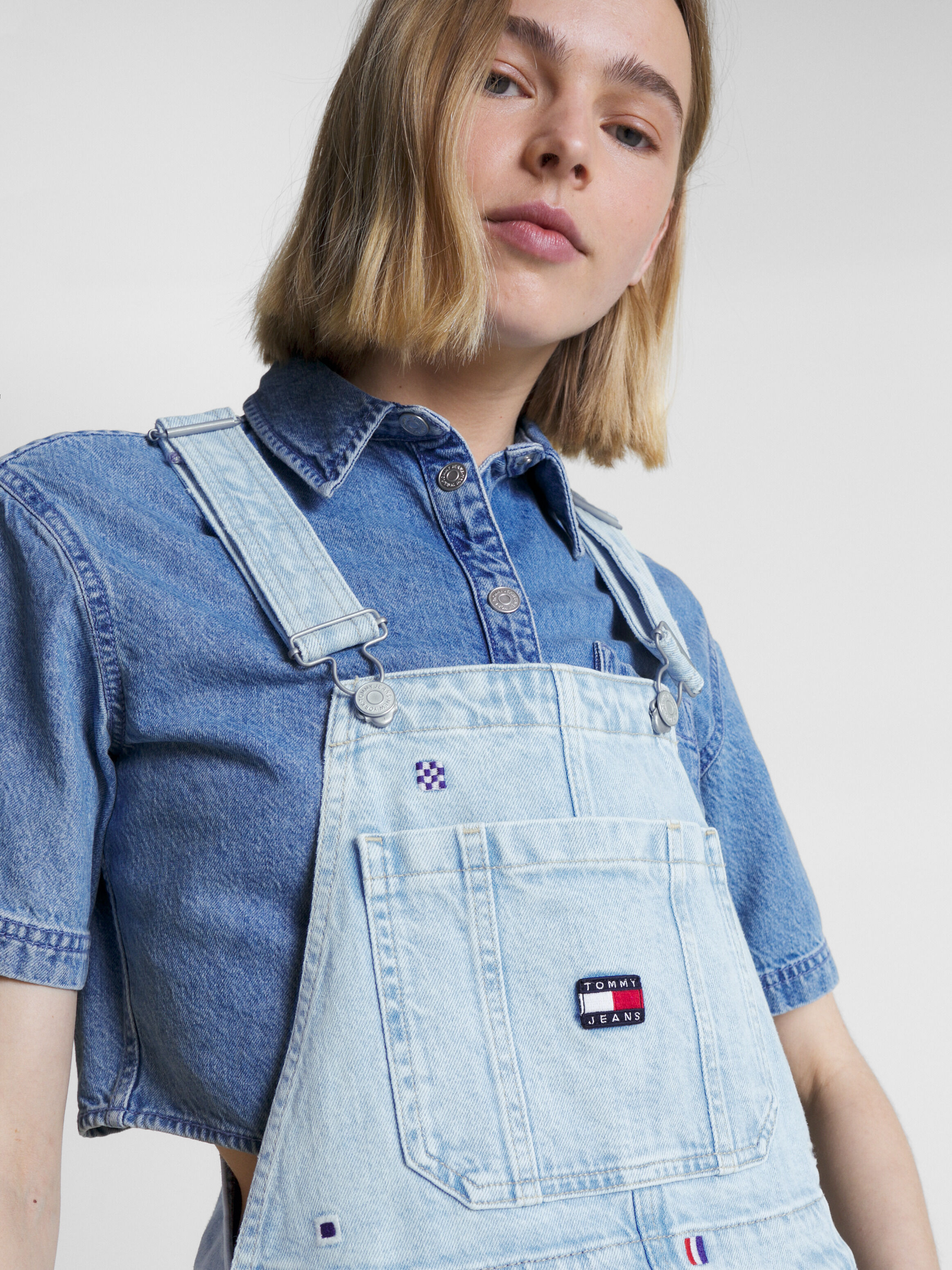 Tommy hilfiger denim dungaree dress top