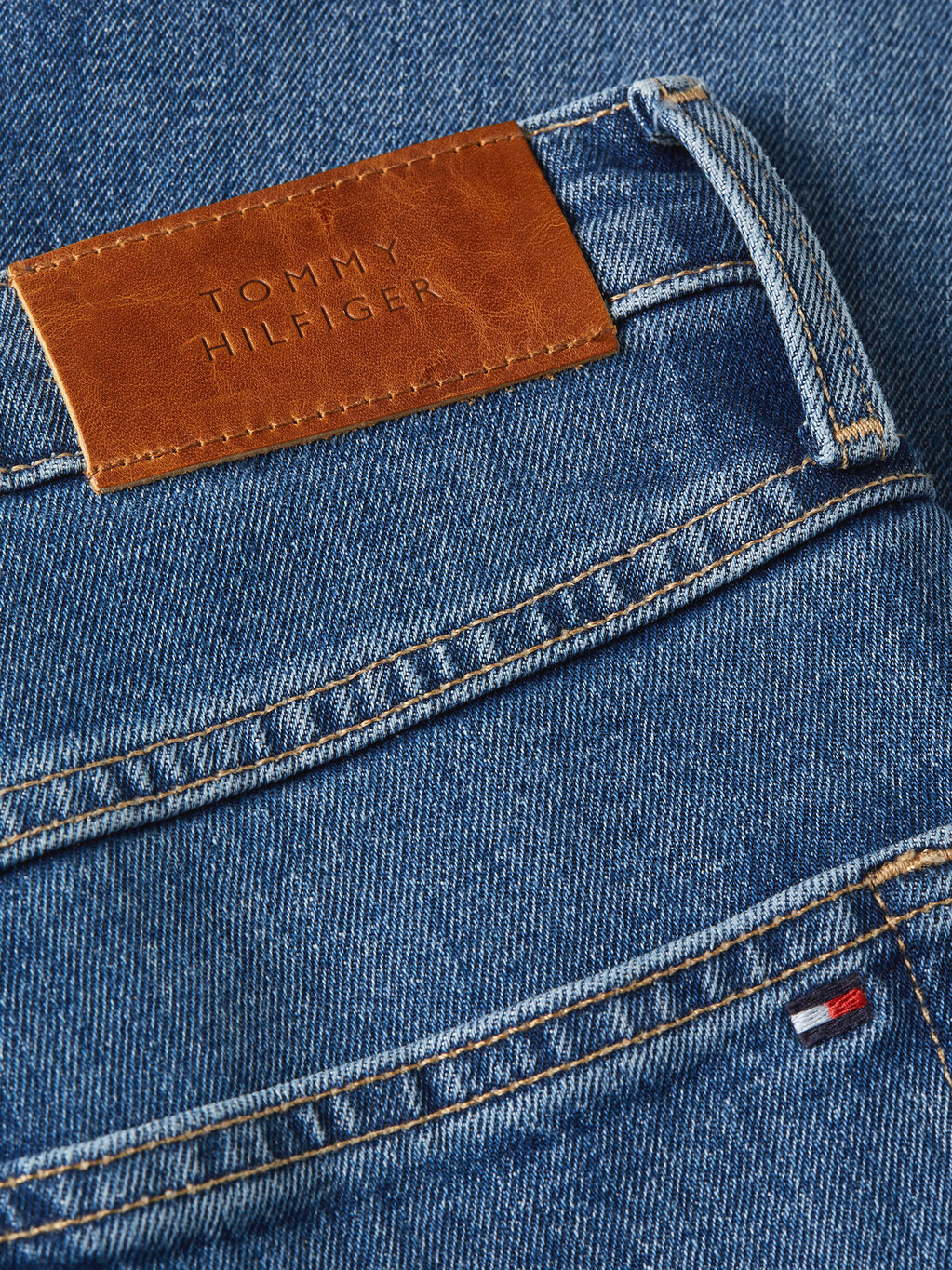 Classic Straight Mid Blue Jeans, Nos Mid Blue, hi-res