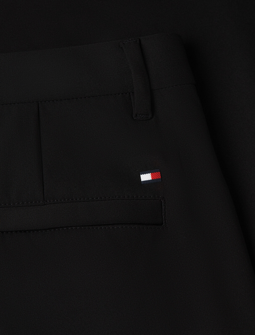 Performance Denton Tech 直筒棉質斜紋長褲, Black, hi-res