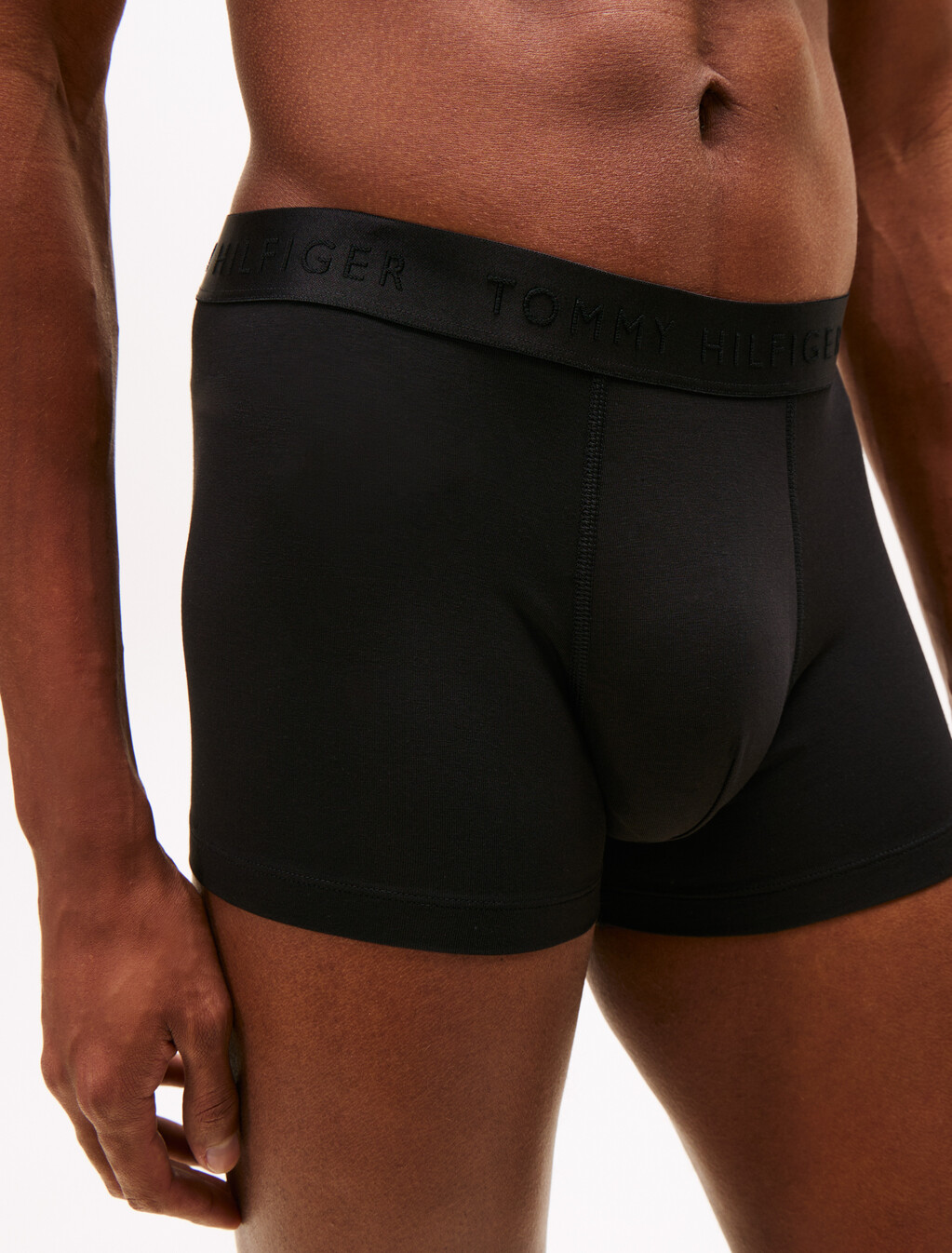 3 件裝同色系標誌平角內褲, Black/ Black/ Black, hi-res