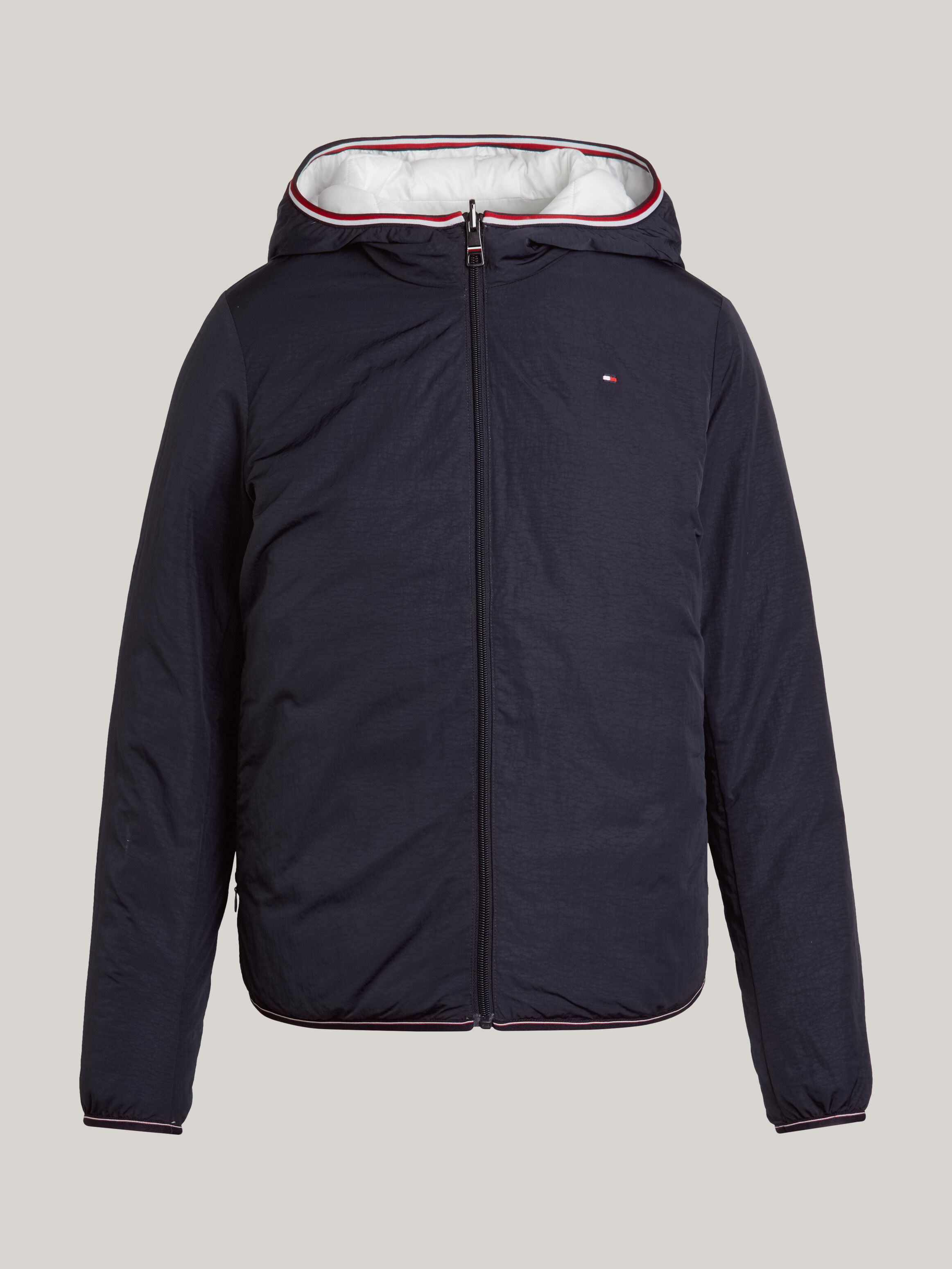 Reversible Padded Hooded Jacket natural Tommy Hilfiger Taiwan