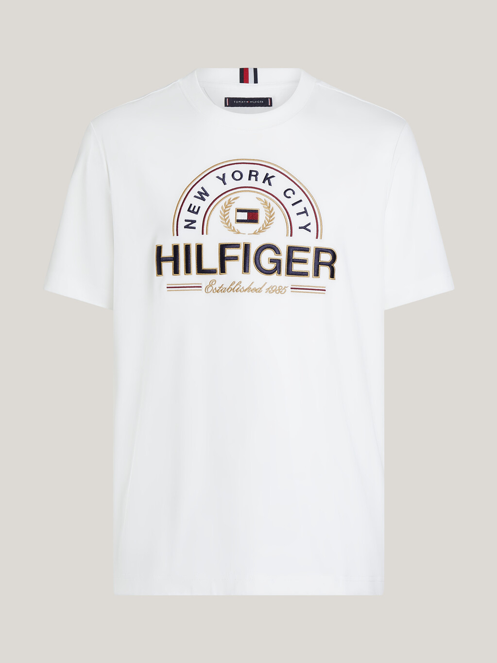 Hilfiger 印花圖案 T 恤, White, hi-res