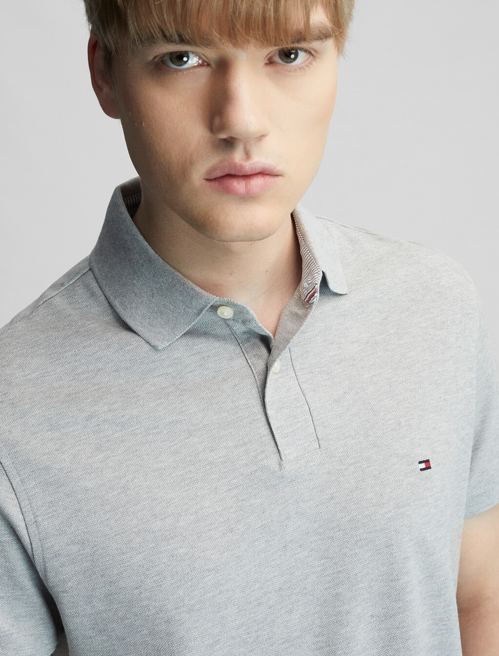 1985 系列標準版型 Polo 衫, Light Grey Heather, hi-res