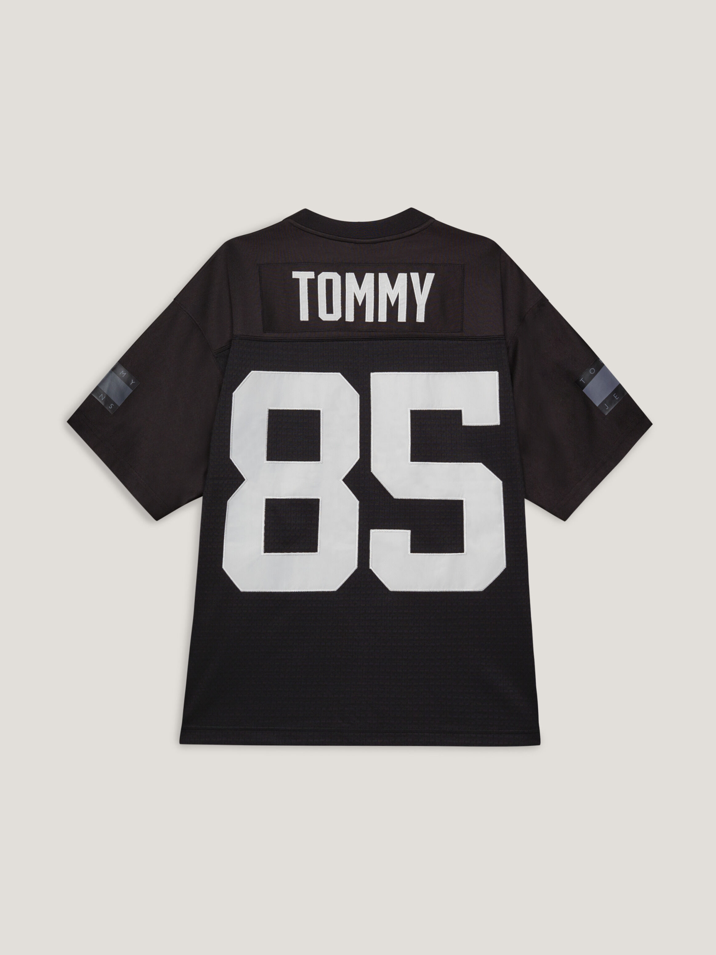 Tommy Remastered Dual Gender Mesh Jersey Oversized T Shirt black