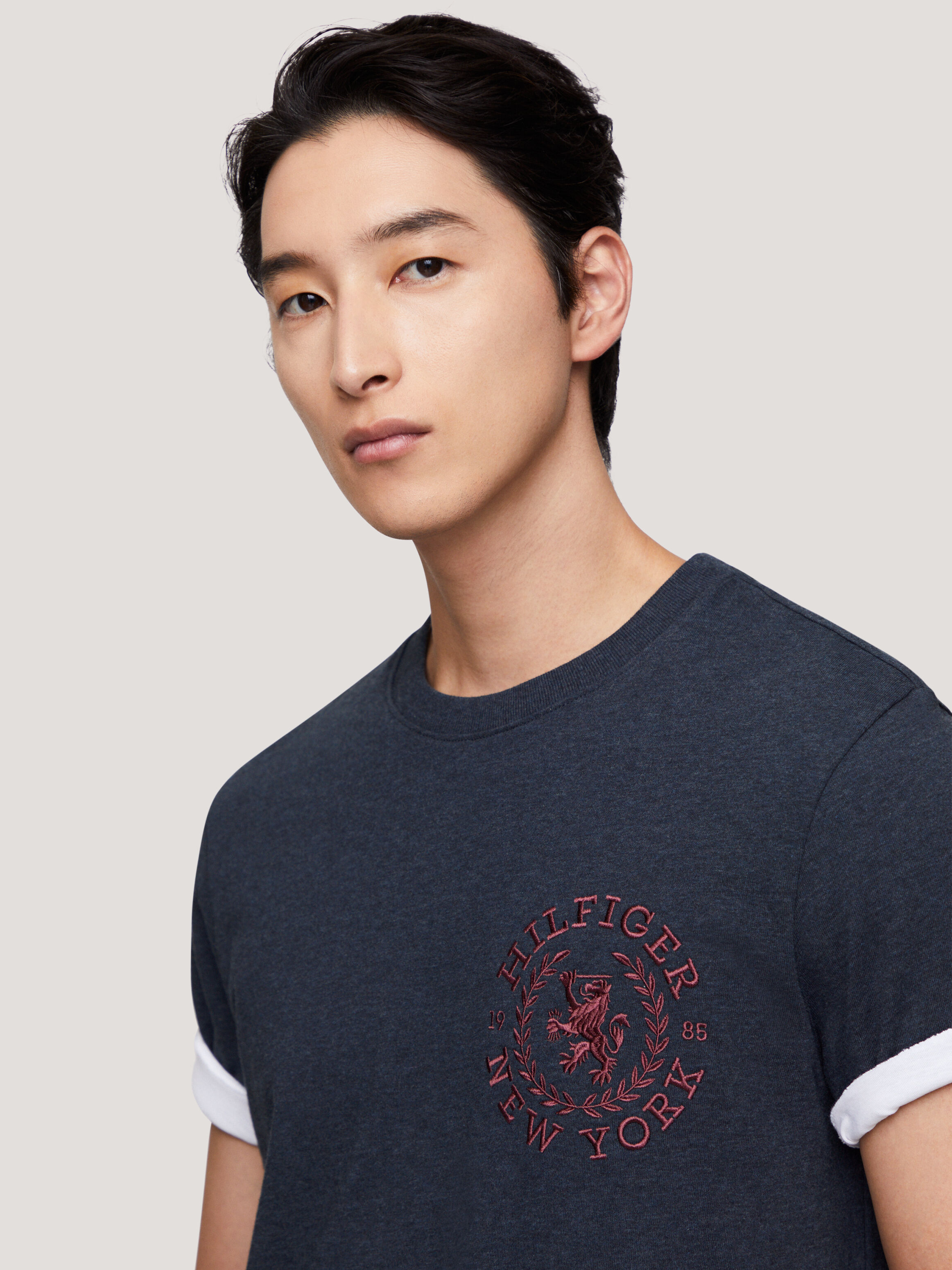 Jersey Crest Logo T Shirt blue Tommy Hilfiger Taiwan