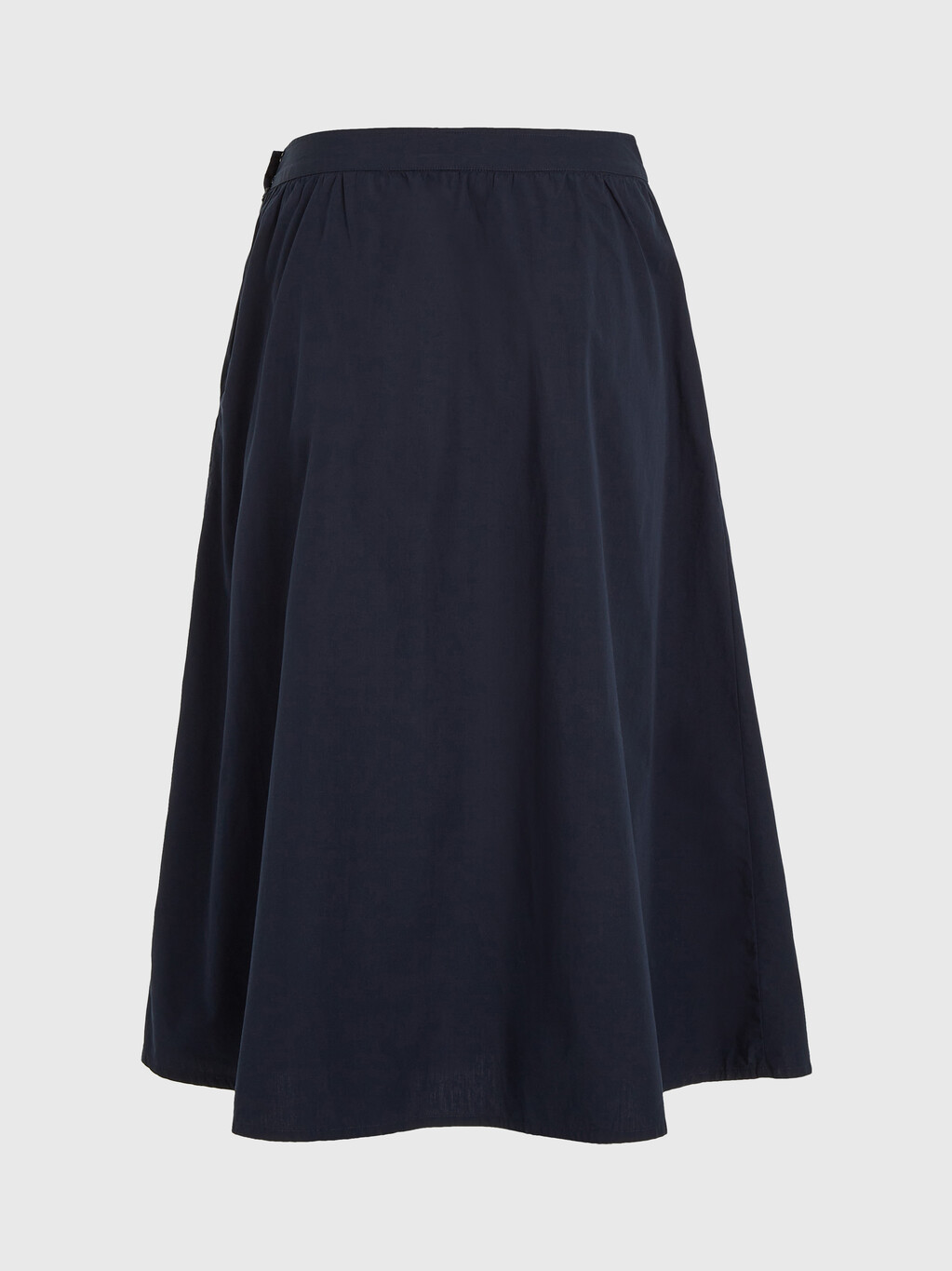 Solid Cotton Poplin Midi Skirt, Desert Sky, hi-res